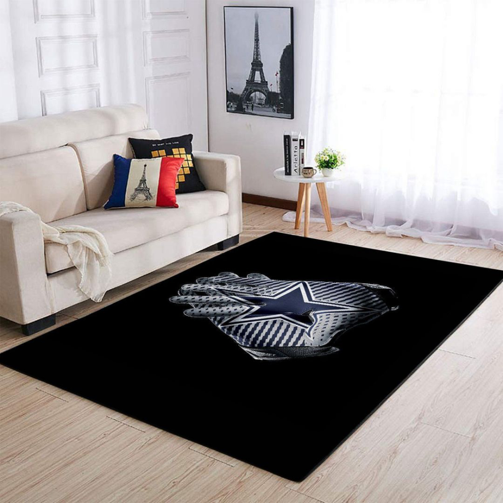 Dallas Cowboys Gloves Rug Living Room Floor Decor Fan Gifts