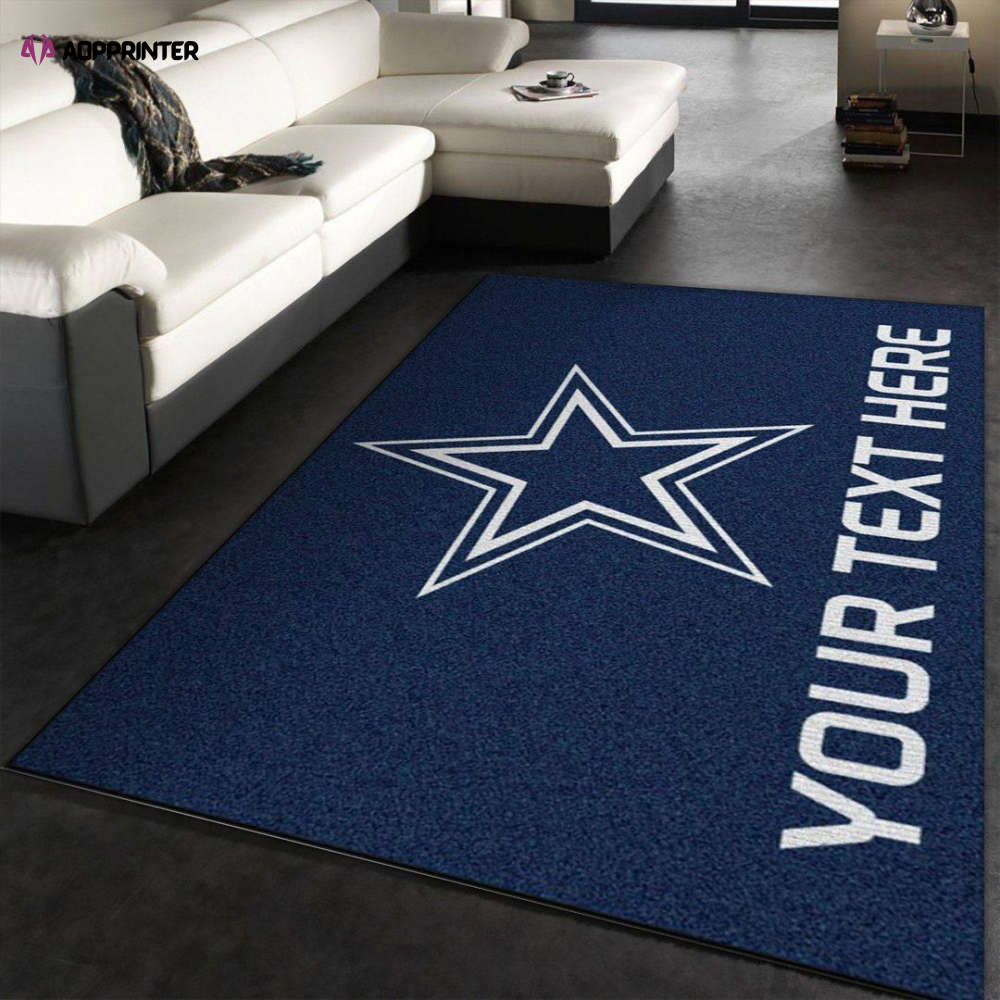 Dallas Cowboys Rug Living Room Floor Decor Fan Gifts