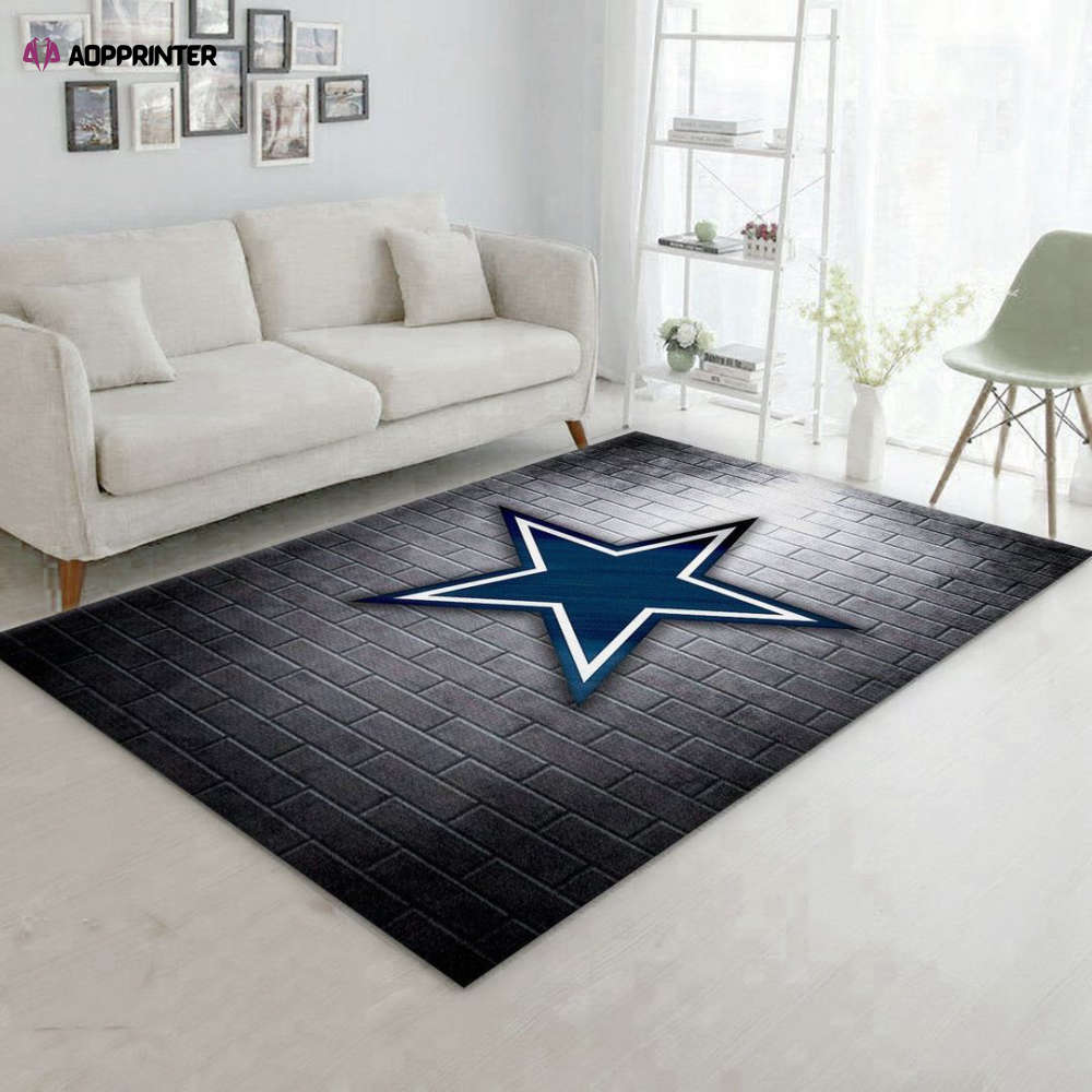 Dallas Cowboys Rug Living Room Floor Decor Fan Gifts