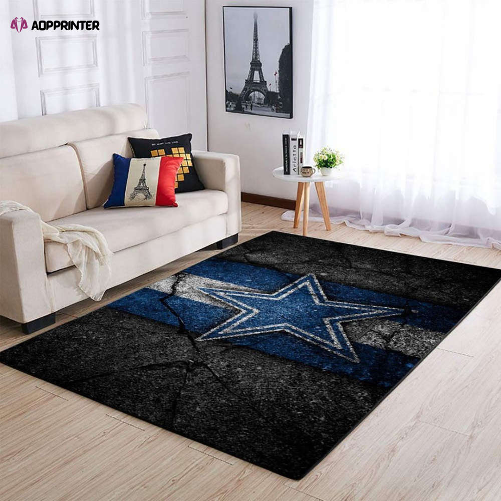 Dallas Cowboys Rug Living Room Floor Decor Fan Gifts