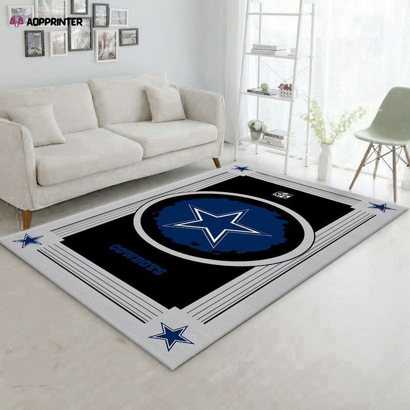 Dallas Cowboys Rug Living Room Floor Decor Fan Gifts