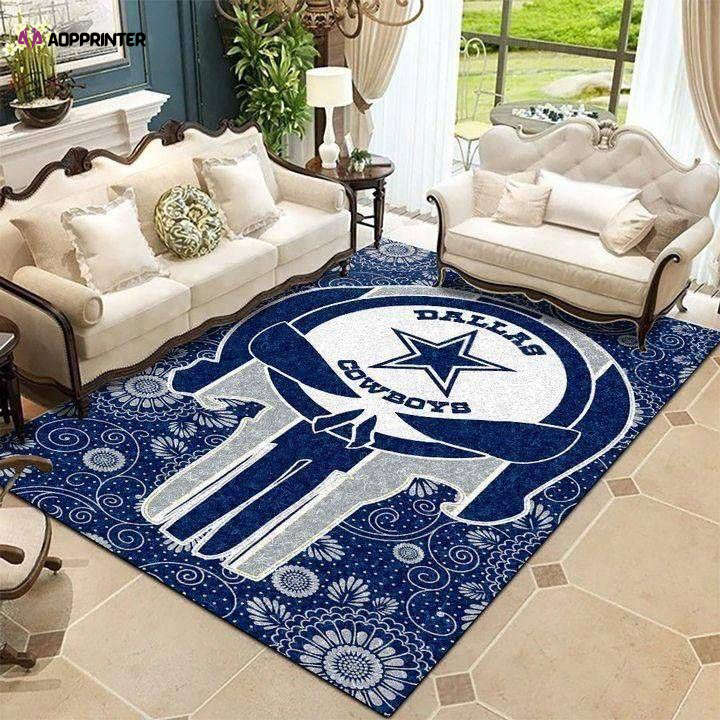 Dallas Cowboys Rug Living Room Floor Decor Fan Gifts