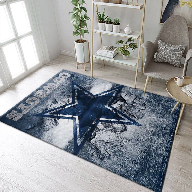 Dallas Cowboys Rug Living Room Floor Decor Fan Gifts