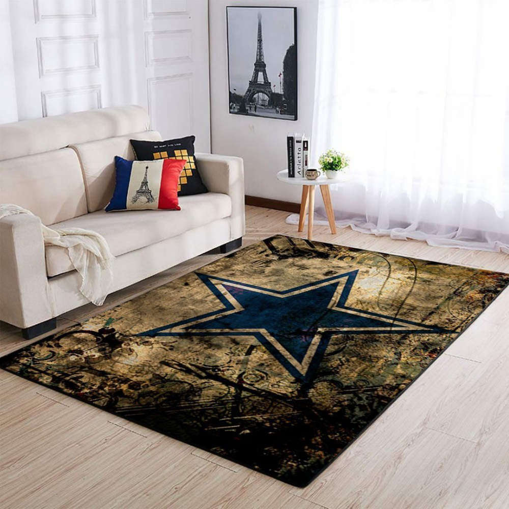 Dallas Cowboys Rug Living Room Floor Decor Fan Gifts