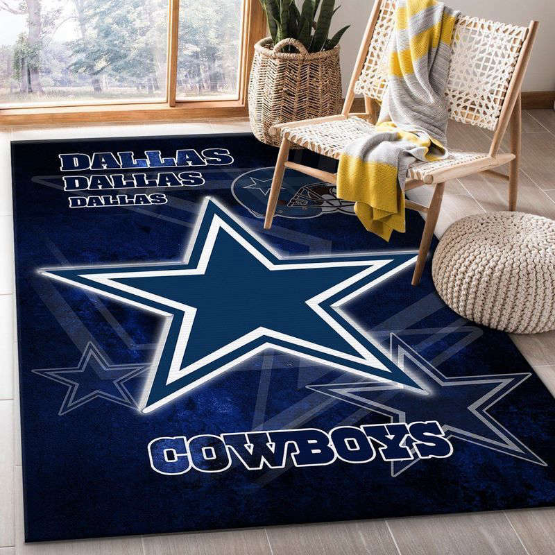 Dallas Cowboys Rug Living Room Floor Decor Fan Gifts