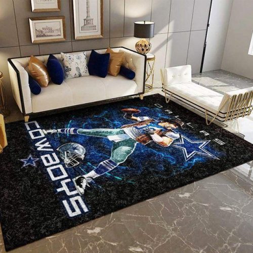 Dallas Cowboys Rug Living Room Floor Decor Fan Gifts