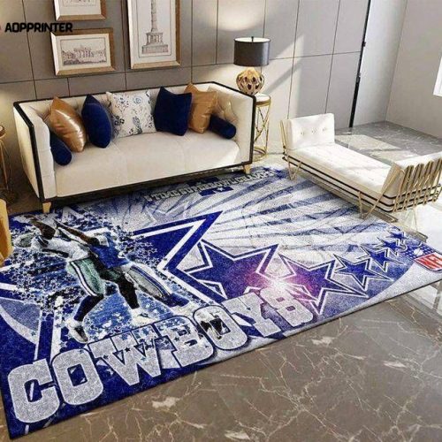 Dallas Cowboys Rug Living Room Floor Decor Fan Gifts