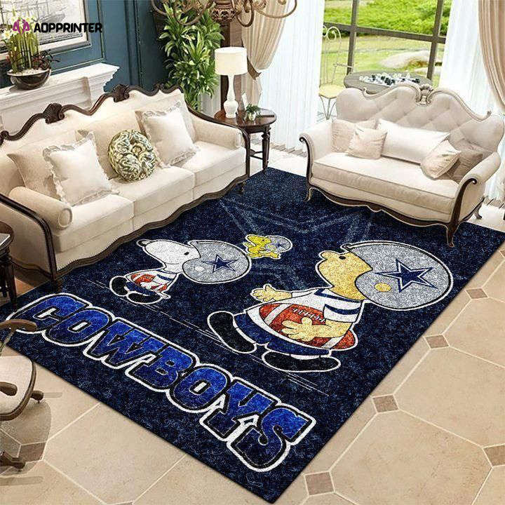 Dallas Cowboys Rug Living Room Floor Decor Fan Gifts