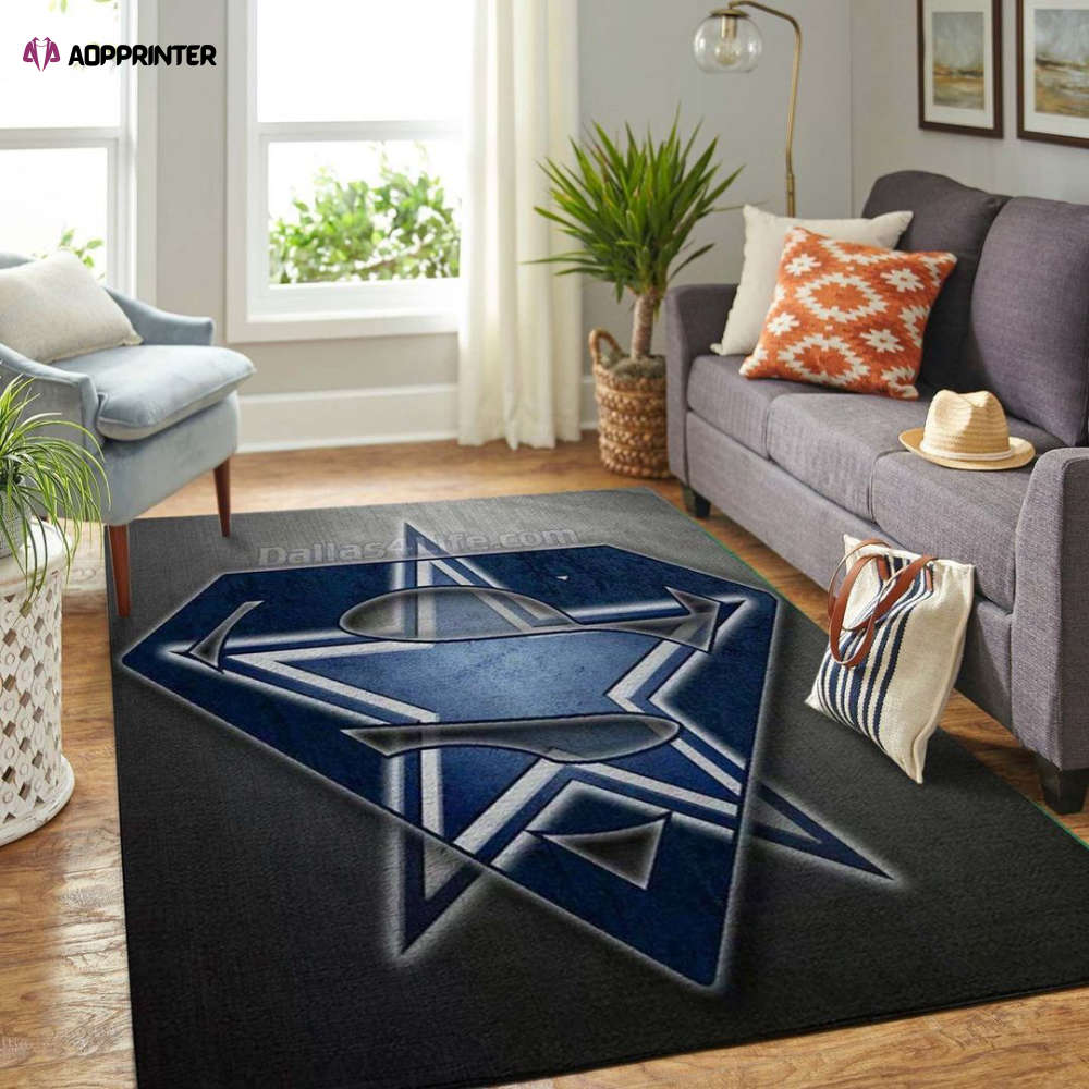 Dallas Cowboys Rug Living Room Floor Decor Fan Gifts