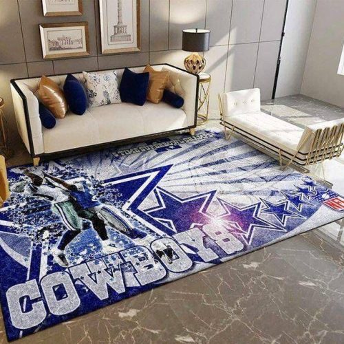 Dallas Cowboys Rug Living Room Floor Decor Fan Gifts