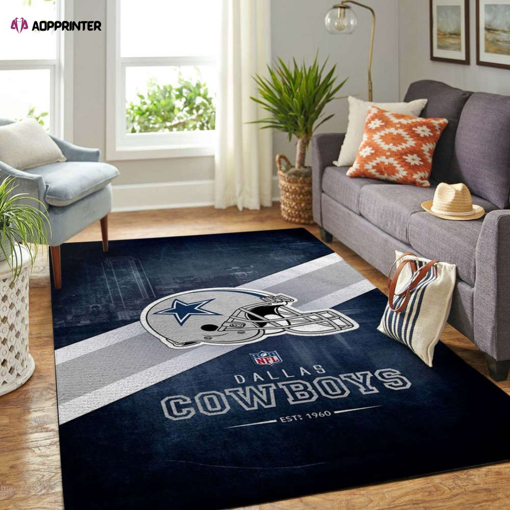 Dallas Cowboys Rug Living Room Floor Decor Fan Gifts