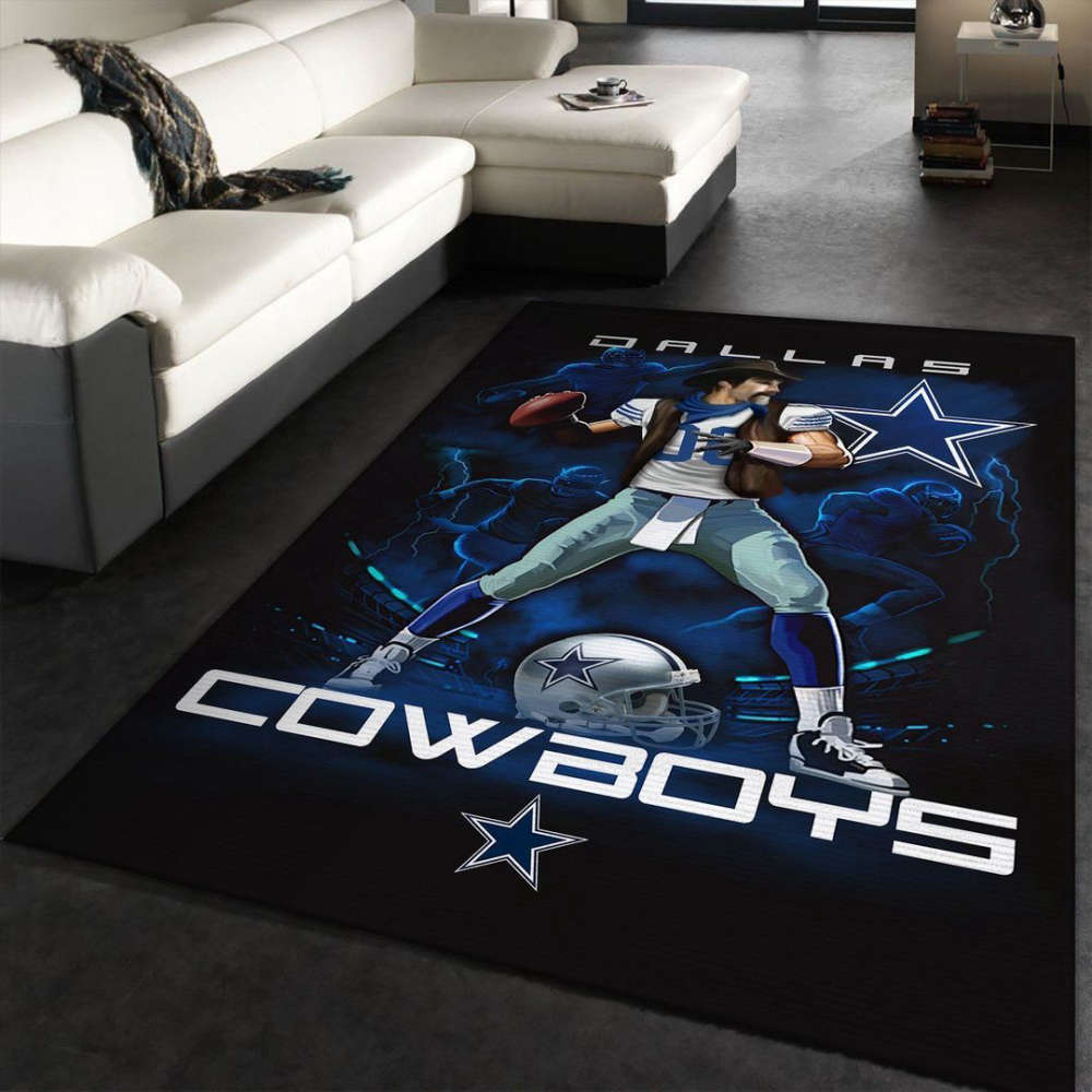 Dallas Cowboys Rug Living Room Floor Decor Fan Gifts