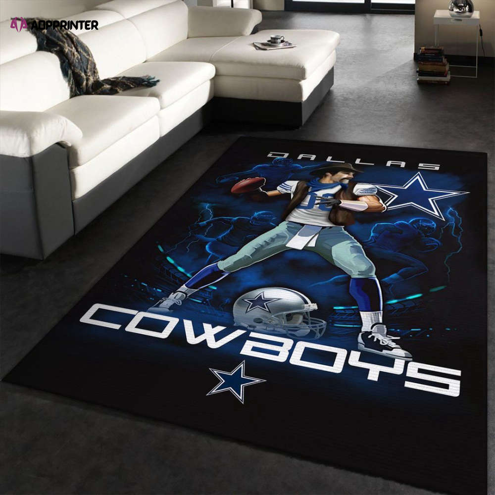 Dallas Cowboys Rug Living Room Floor Decor Fan Gifts