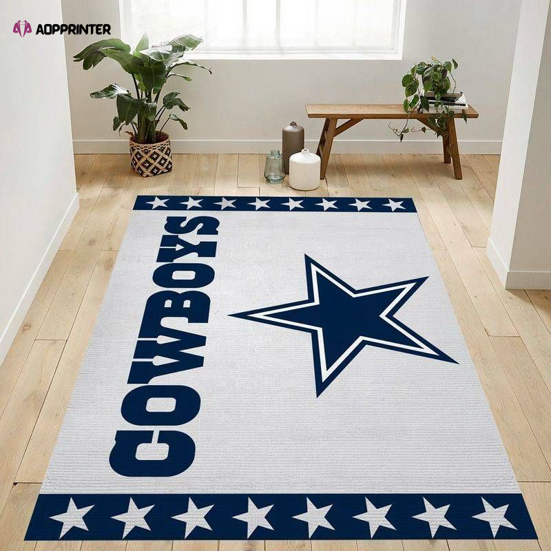 Dallas Cowboys Rug Living Room Floor Decor Fan Gifts