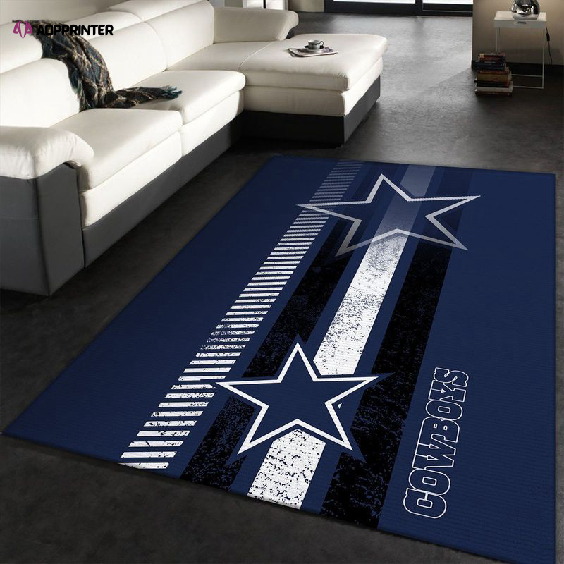 Dallas Cowboys Rug Living Room Floor Decor Fan Gifts