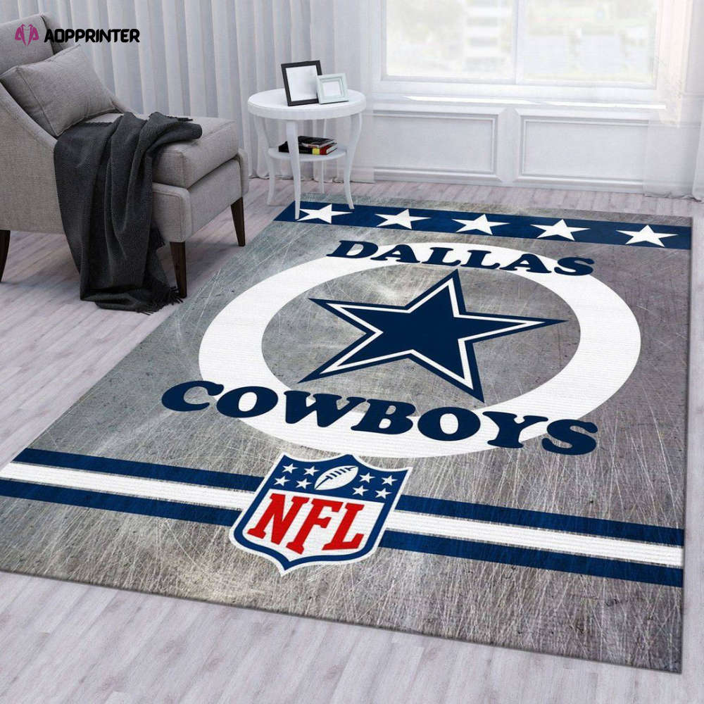 Dallas Cowboys Rug Living Room Floor Decor Fan Gifts