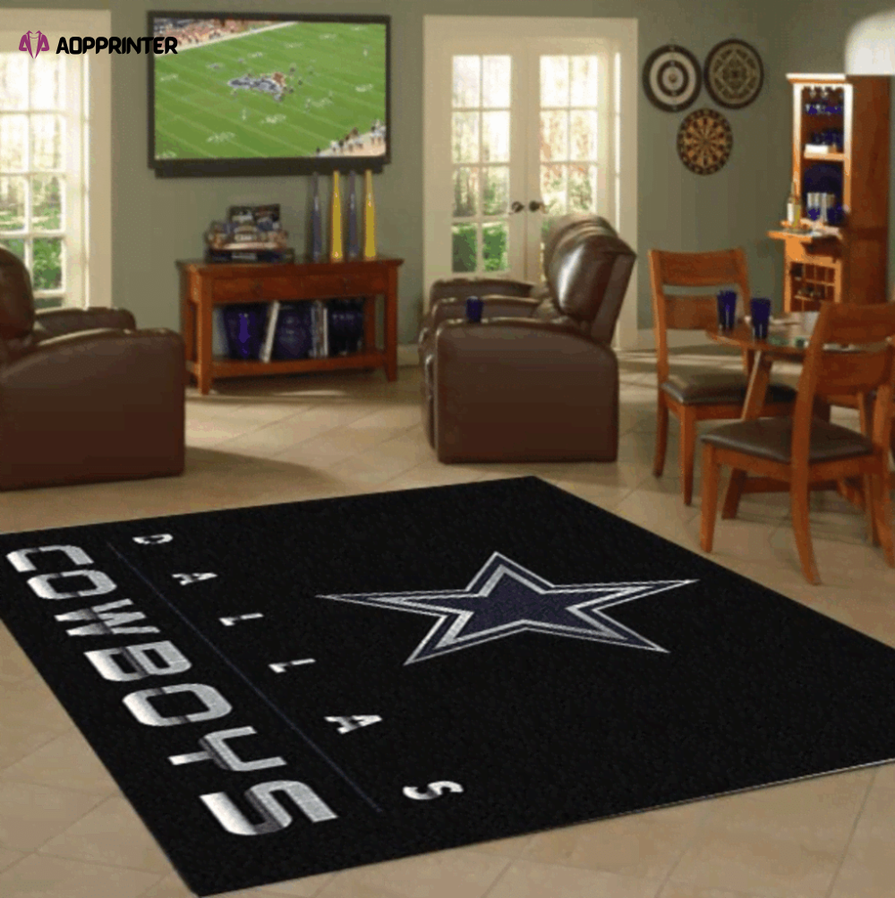 Dallas Cowboys Rug Living Room Floor Decor Fan Gifts