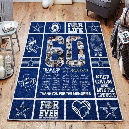 Dallas Cowboys Rug Living Room Floor Decor Fan Gifts