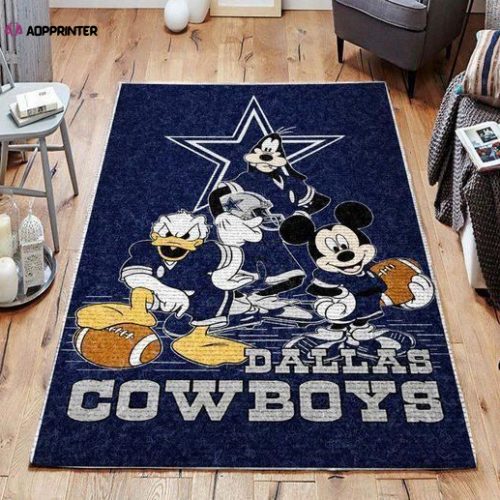 Dallas Cowboys Rug Living Room Floor Decor Fan Gifts