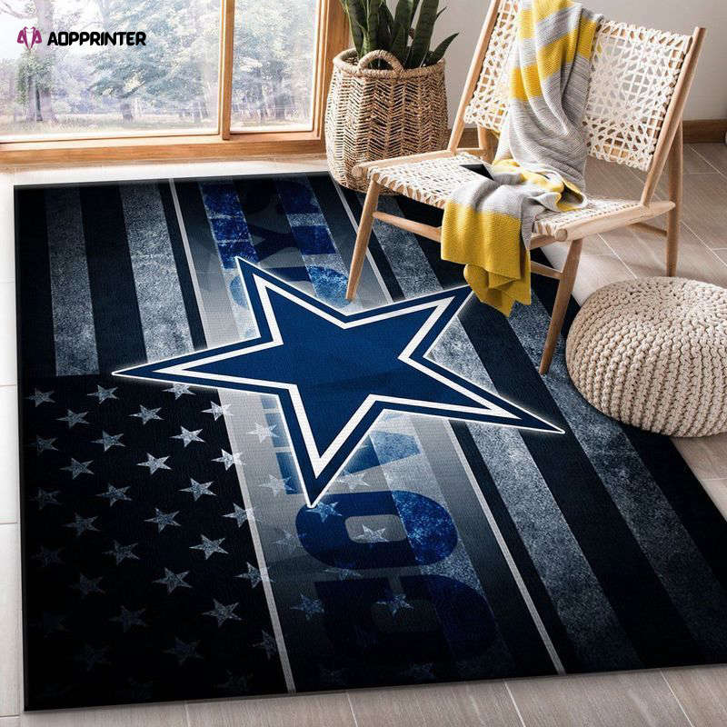 Dallas Cowboys Rug Living Room Floor Decor Fan Gifts