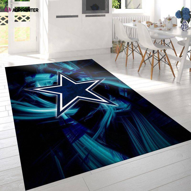 Dallas Cowboys Rug Living Room Floor Decor Fan Gifts