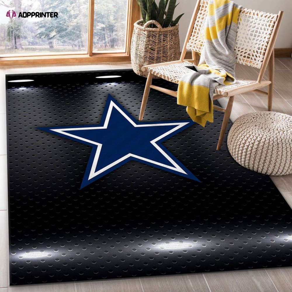 Dallas Cowboys Rug Living Room Floor Decor Fan Gifts