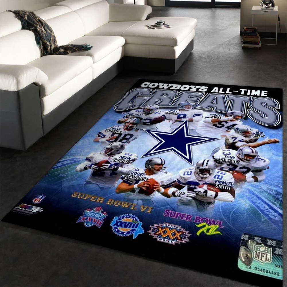 Dallas Cowboys Rug Living Room Floor Decor Fan Gifts