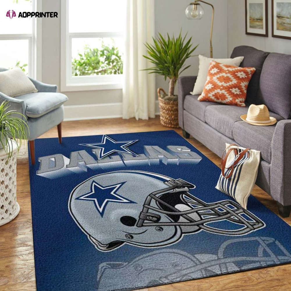 Dallas Cowboys Rug Living Room Floor Decor Fan Gifts