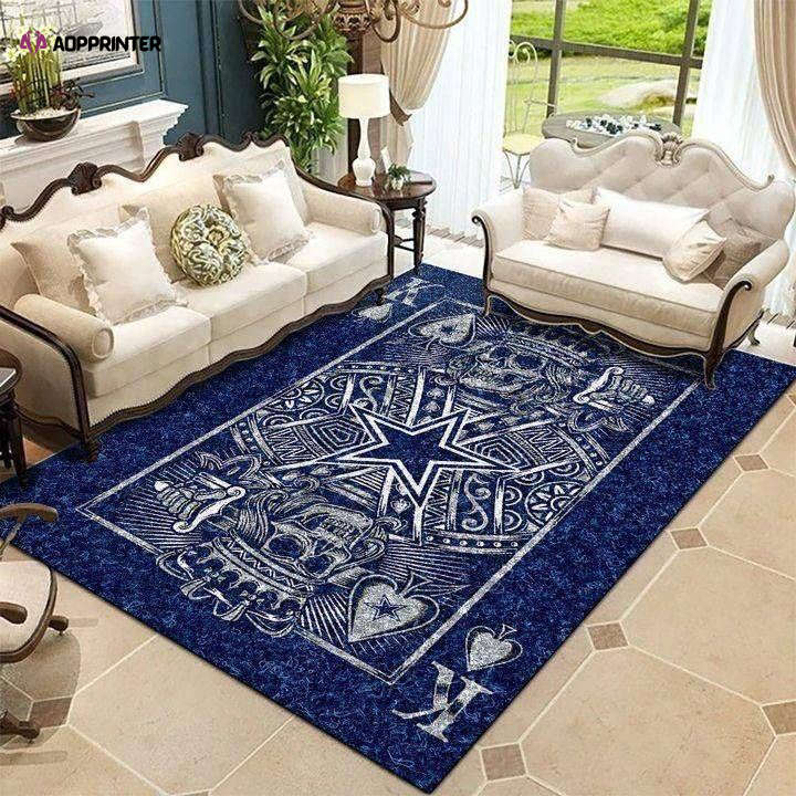 Dallas Cowboys Rug Living Room Floor Decor Fan Gifts