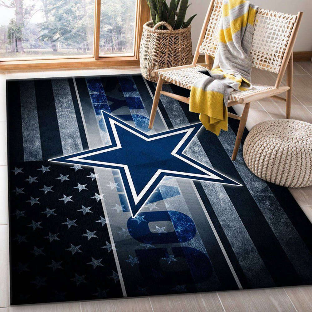 Dallas Cowboys Rug Living Room Floor Decor Fan Gifts