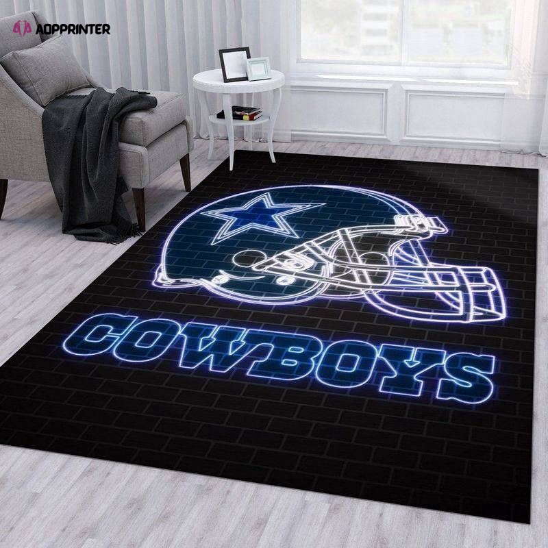 Dallas Cowboys Rug Living Room Floor Decor Fan Gifts