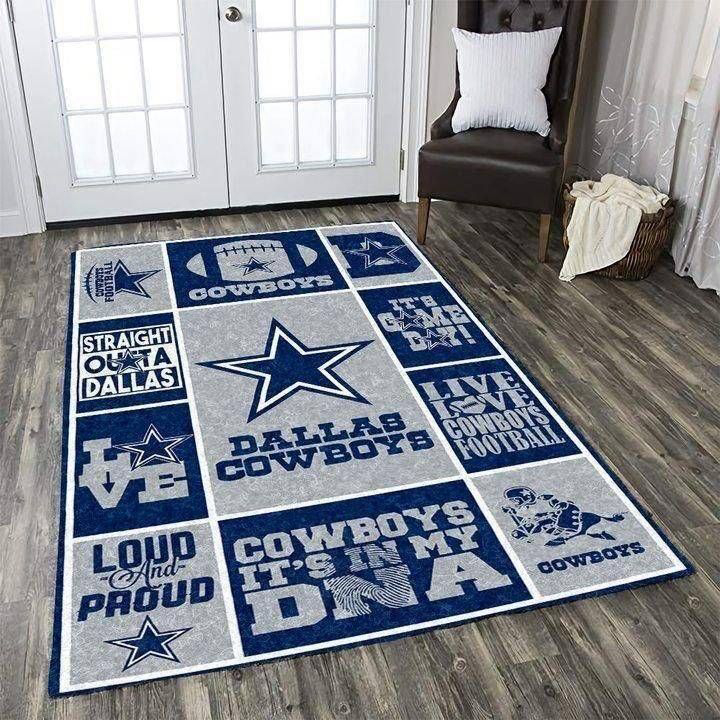 Dallas Cowboys Rug Living Room Floor Decor Fan Gifts