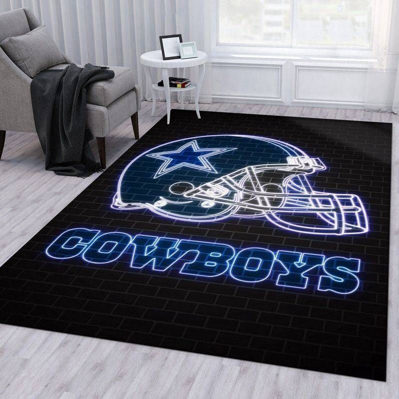 Dallas Cowboys Rug Living Room Floor Decor Fan Gifts