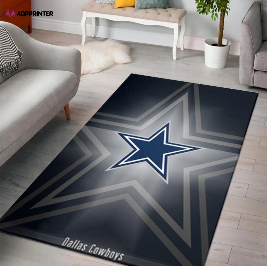 Dallas Cowboys Rug Living Room Floor Decor Fan Gifts