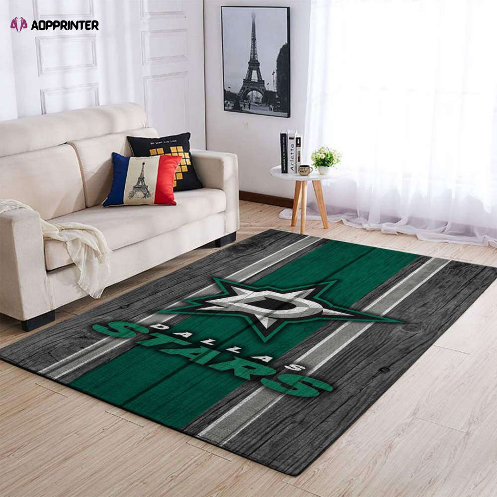 Dallas Stars Rug Living Room Floor Decor Fan Gifts