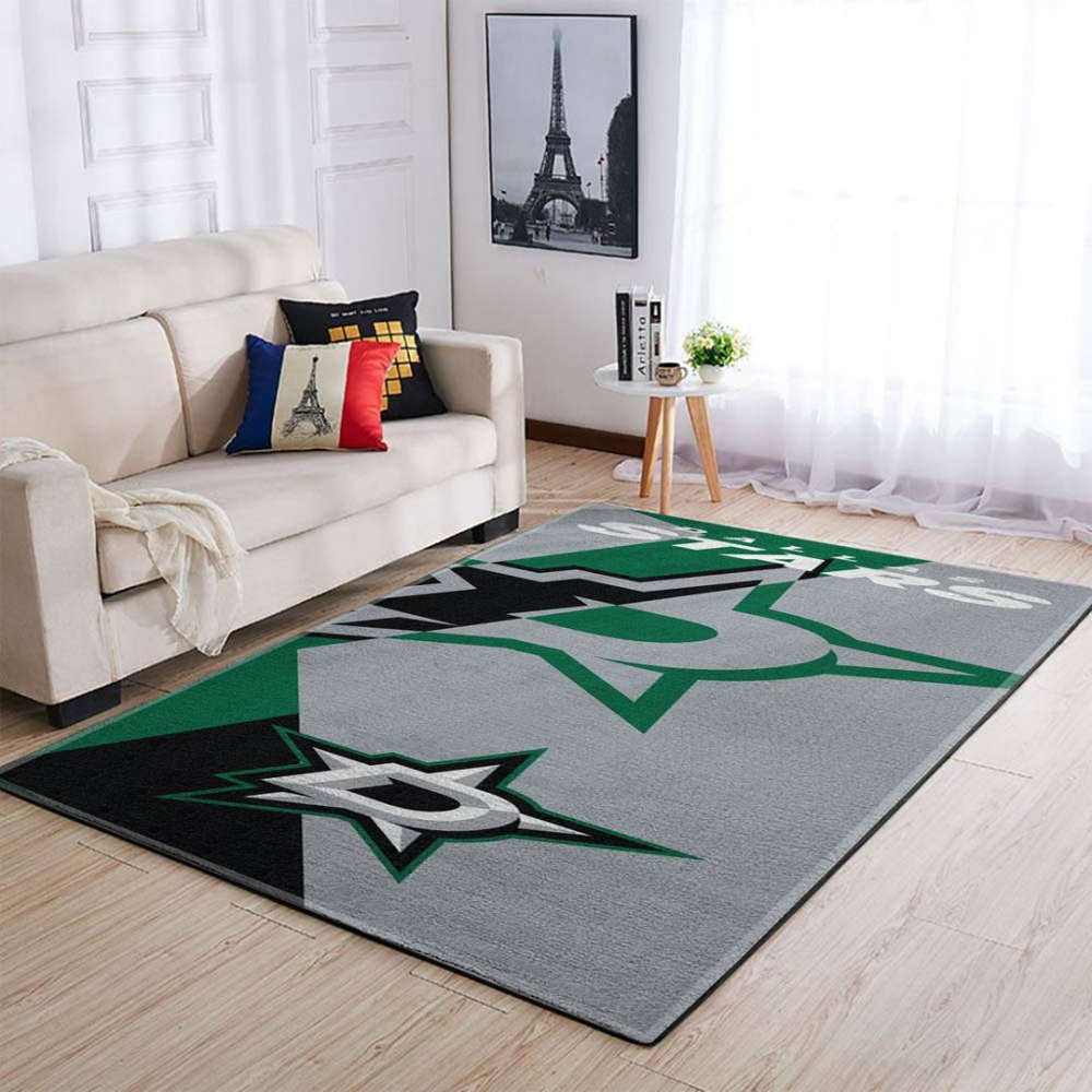 Dallas Stars Rug Living Room Floor Decor Fan Gifts