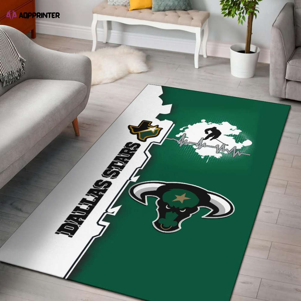 Dallas Stars Rug Living Room Floor Decor Fan Gifts