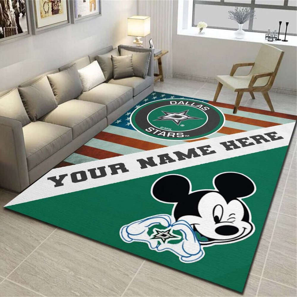 Dallas Stars Rug Living Room Floor Decor Fan Gifts