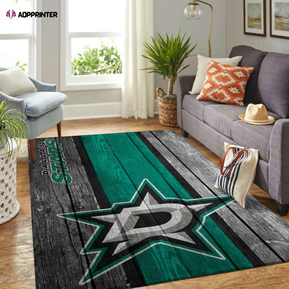 Dallas Stars Rug Living Room Floor Decor Fan Gifts