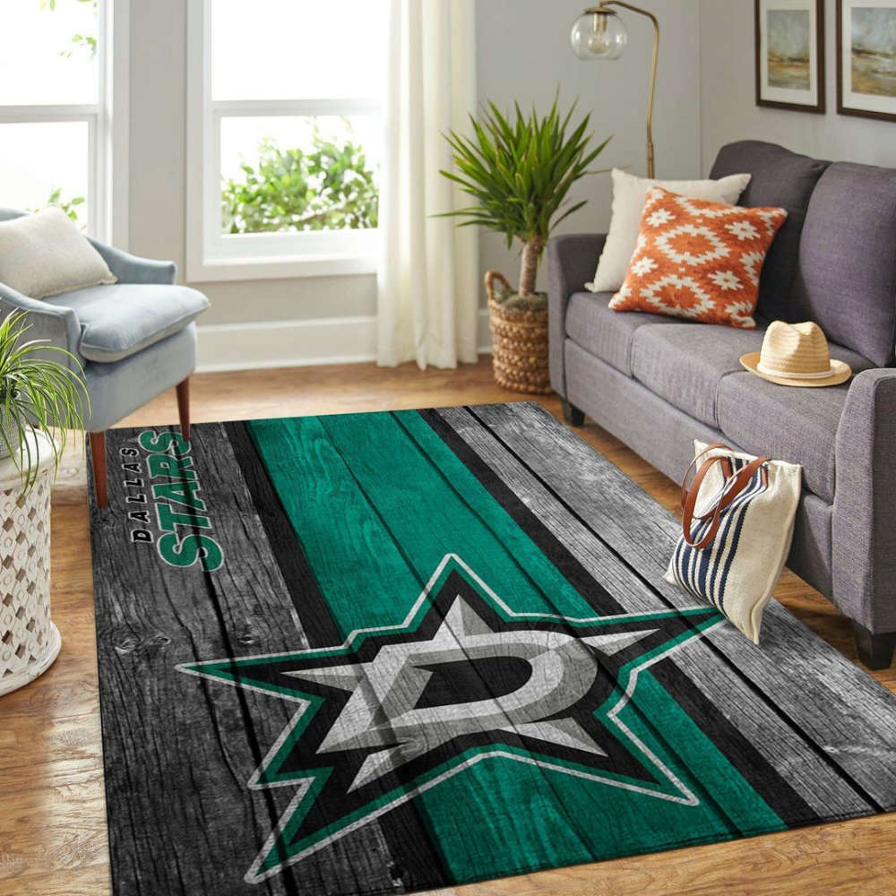 Dallas Stars Rug Living Room Floor Decor Fan Gifts