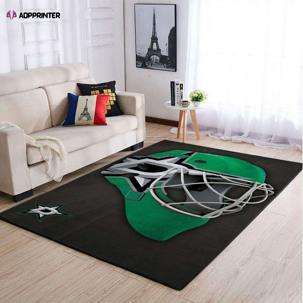 Dallas Stars Rug Living Room Floor Decor Fan Gifts