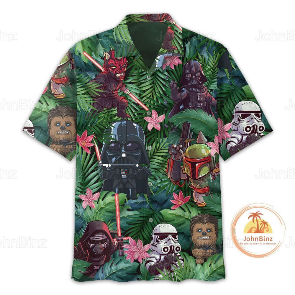 Star Wars Hawaiian Shirts: Darth Vader Stormtrooper Boba Fett & More! Perfect Dad Vacation Shirt