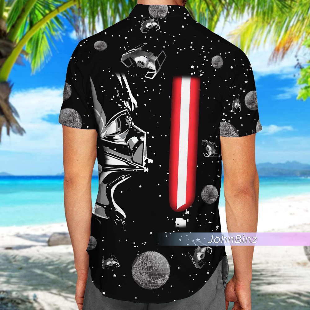 Darth Vader Hawaiian Shirt: Galactic Button Summer Wear for Star Wars Fans Gifts for Dad! Unisex Sizes S-5XL