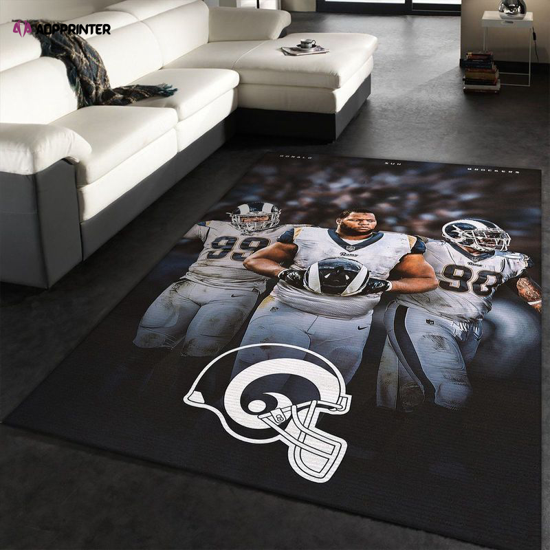 Donald Sul Brockers Los Angeles Rams Rug Living Room Floor Decor Fan Gifts