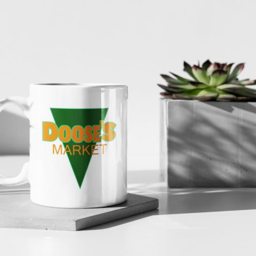 Doose’S Market Gilmore Girls Green Logo White 11 oz Ceramic Mug Gift