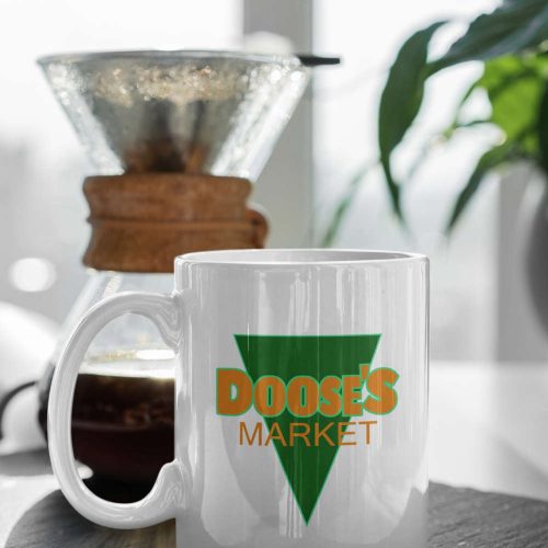 Doose’S Market Gilmore Girls Green Logo White 11 oz Ceramic Mug Gift