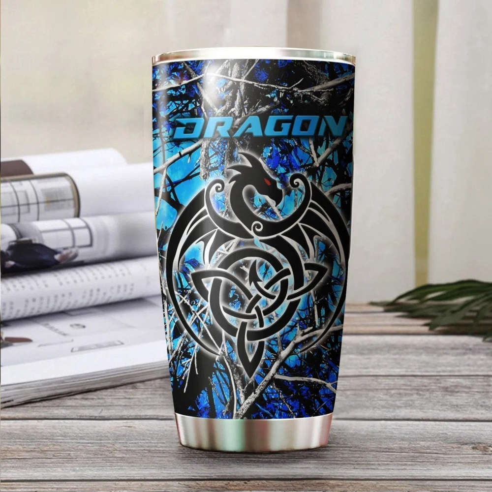 Dragon Dungeon Tattoo Stainless Steel Tumbler