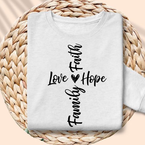 Christian Easter Shirt: Faith Cross Design Perfect Faith Gift for Easter