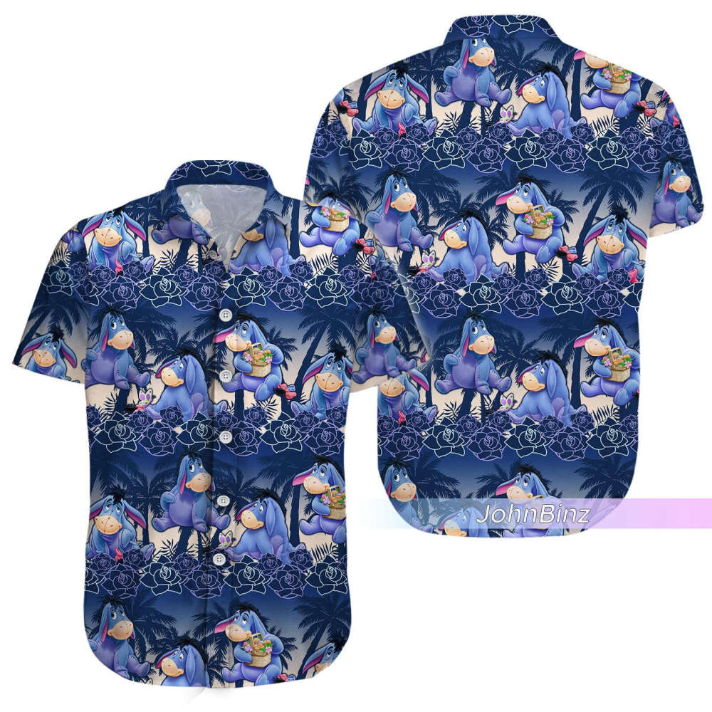 Eeyore Shirt: Hawaiian Button Down Disney Men s Shorts & Gifts