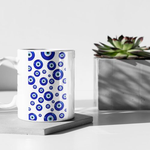 Evil Eye Mug Nazar Coffee Mug 11 oz Ceramic Mug Gift